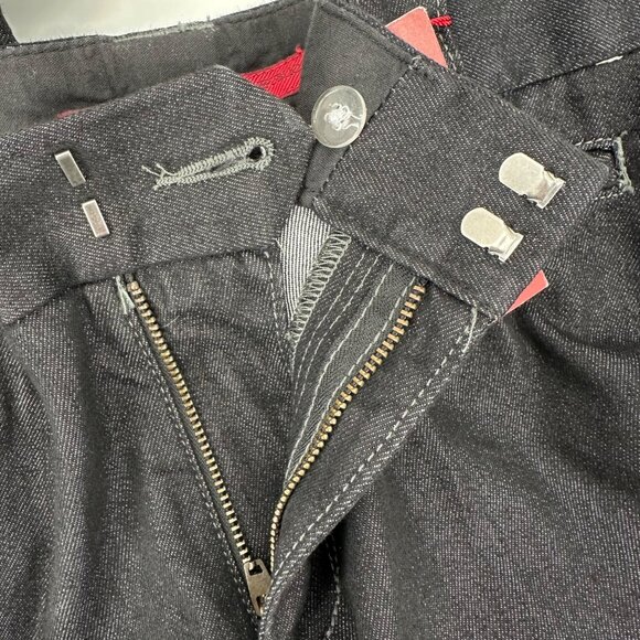 NWT Banana Republic Womens Black Mid Rise Flared Trouser Jean Sz. 31/12L - Picture 5 of 12